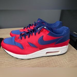 Nike Airmax 1 Satin University Red Deep Royal Blue